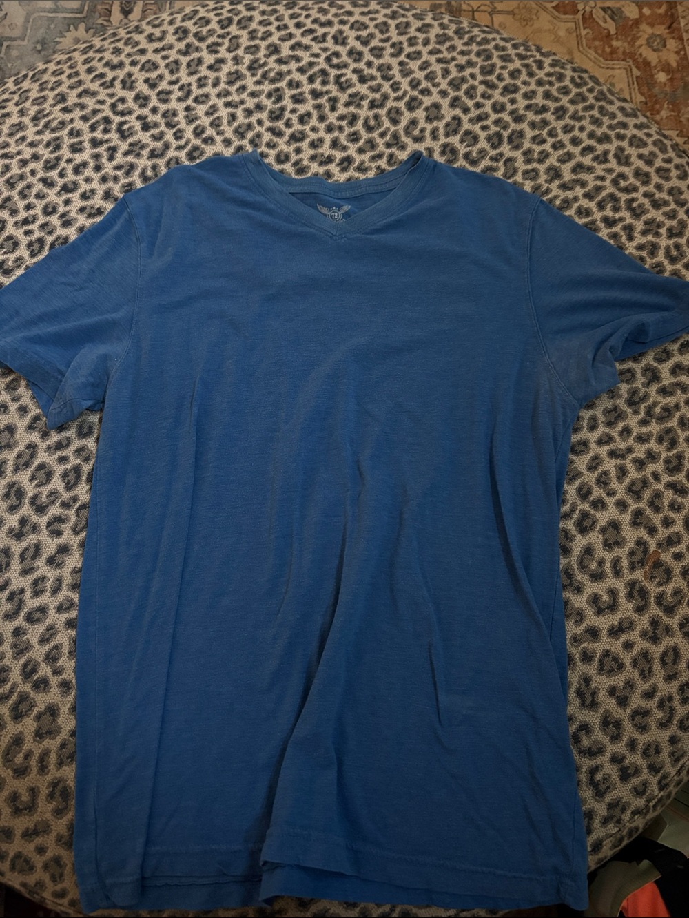 Faded Glory Men's Blue V-Neck Short Sleeve Tee